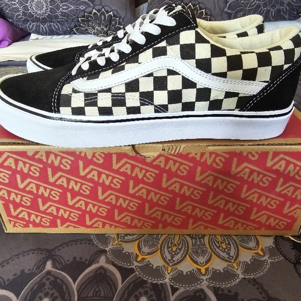 Vans Black and White Shoes
